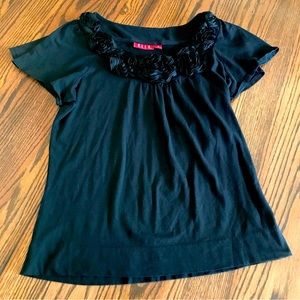Elle floral black shirt size S